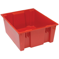 Stack & Nest Totes, 10" x 23.5" x 19.5", Red WestPier