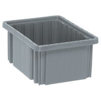 Contenants Divider Box, Plastique, 10,9" la x 8,3" p x 5" h, Gris WestPier