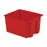 Polylewton Stack-N-Nest&reg; Containers, 12" x 21" x 17", Red WestPier