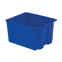 Polylewton Stack-N-Nest&reg; Containers, 12" x 21" x 17", Blue WestPier