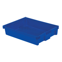 Polylewton Stack-N-Nest&reg; Containers, 6.1" x 29.6" x 22.4", Blue WestPier