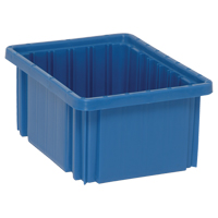 Contenants Divider Box, Plastique, 10,9" la x 8,3" p x 5" h, Bleu WestPier