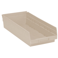 Bac pour &eacute;tag&egrave;re &eacute;conomique, 8-3/8" la, 4" h x 17-7/8" p, Ivoire WestPier