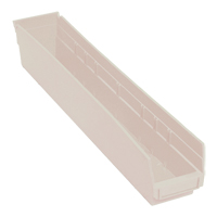 Bac pour &eacute;tag&egrave;re &eacute;conomique, 4-1/8" la, 4" h x 23-5/8" p, Ivoire WestPier