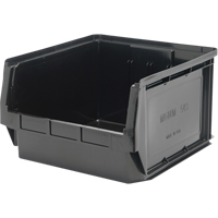 Stacking Container, 18.375" W x 18.375" D x 11.875" H, Black WestPier