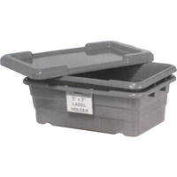 Cross Stack Bins, 16" W x 25.125" D x 8.5" H, Grey WestPier