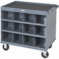 Heavy-Duty 2-Sided Mobile Carts/Work Stations, 1000 lbs. Capacity, 34" x W, 32" x H, 24" D, All-Welded WestPier