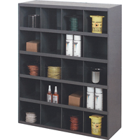 Armoires pour bacs de rangement, Acier, 20 tiroirs, 33-3/4" x 12" x 42", Gris WestPier