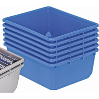 QuanTub Nesting Totes, 19" W x 24.5" D x 9.5" H, Blue WestPier