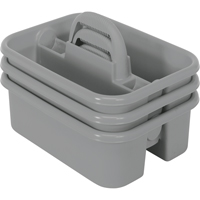 Supply Caddy, 8-3/4" x 13-3/8" x 13-3/8", Grey WestPier