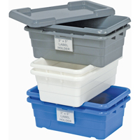 Cross Stack Bins, 11" W x 17.25" D x 12" H, Blue WestPier