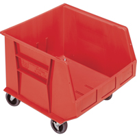 Bac mobile, 14" ha x 16-1/2" la x 18" p, Capacit&eacute; de 75 lb, Rouge WestPier