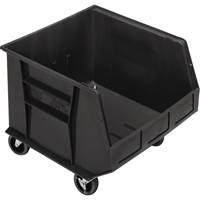 Bac mobile, 14" ha x 16-1/2" la x 18" p, Capacit&eacute; de 75 lb, Noir WestPier