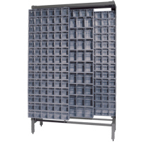 Free-Standing Tip-Out Bins Slider System, 48" W x 18" D x 77" H, 303 Drawers WestPier