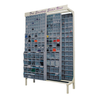Free-Standing Tip-Out Bins Slider System, 48" W x 18" D x 77" H, 364 Drawers WestPier