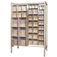 Free-Standing Tip-Out Bins Slider System, 51-1/4" W x 26" D x 77" H, 101 Drawers WestPier