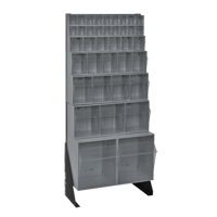 Tip-Out Bins Stand, 23-5/8" W x 8" D x 52" H, 38 Drawers CE962 | WestPier