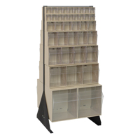 Tip-Out Bins Stand, 23-5/8" W x 16" D x 52" H, 76 Drawers CE970 | WestPier