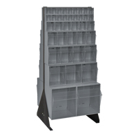 Tip-Out Bins Stand, 23-5/8" W x 16" D x 52" H, 76 Drawers CE971 | WestPier