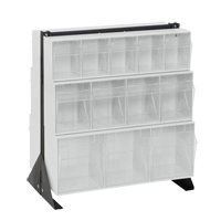 Tip-Out Bins Stand, 23-5/8" W x 16" D x 28" H, 24 Drawers CE972 | WestPier