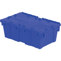 Flipak&reg; Polyethylene Plastic (PE) Distribution Containers, 19.7" x 11.8" x 7.3", Blue WestPier