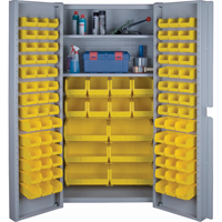 Deep Door Combination Cabinets, 38" W x 24" D x 72" H, Grey CF354 | WestPier