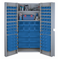 Deep Door Combination Cabinets, 38" W x 24" D x 72" H, Grey CF355 | WestPier