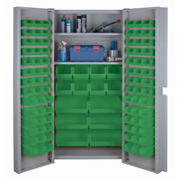 Deep Door Combination Cabinets, 38" W x 24" D x 72" H, Grey CF357 | WestPier