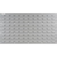 Metal Louvered Panel Bin Support Rack, 32 Bins, 36" W x 1/8" D x 19" H CF412 | WestPier
