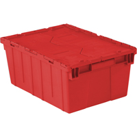 Flipak&reg; Polyethylene Plastic (PE) Distribution Containers, 21.9" x 15.2" x 9.3", Red WestPier