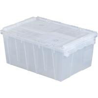 Flipak&reg; Polypropylene Plastic (PP) Distribution Containers, 21.8" x 15.2" x 9.3", Clear WestPier
