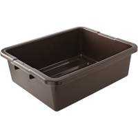 Contenant utilitaire sans compartiments, 7" ha x 21,5" p x 17" lo, Plastique, Brun WestPier