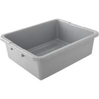 Contenant utilitaire sans compartiments, 7" ha x 21,5" p x 17" lo, Plastique, Gris WestPier