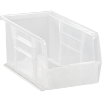 Clear-View Ultra Stack & Hang Bin, 4-1/8" W x 4" H x 10-7/8" D, Clear WestPier
