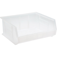 Clear-View Ultra Stack & Hang Bin, 16-1/2" W x 7" H x 14-3/4" D, Clear WestPier