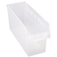 Bacs pour &eacute;tag&egrave;re Store-Max, 6-5/8" la x 8" H x 17-7/8" p, Transparent, Capacit&eacute; 56 lb WestPier