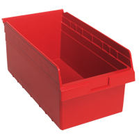 Bacs pour &eacute;tag&egrave;re Store-Max, 11-1/8" la x 8" H x 17-7/8" p, Rouge, Capacit&eacute; 56 lb WestPier