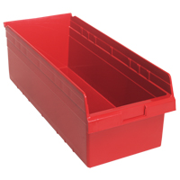 Bacs pour &eacute;tag&egrave;re Store-Max, 11-1/8" la x 8" H x 23-5/8" p, Rouge, Capacit&eacute; 68 lb WestPier