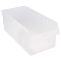 Bacs pour &eacute;tag&egrave;re Store-Max, 11-1/8" la x 8" H x 23-5/8" p, Transparent, Capacit&eacute; 68 lb WestPier