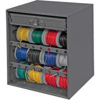 Wire and Terminal Storage Cabinet, Steel, 1 Drawers, 15-9/16" x 11-7/8" x 16-3/8", Grey CG156 | WestPier