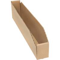 Deep Corrugated Parts Bins, 2-7/8" W x 17-1/4" D x 4-1/2" H, Beige WestPier