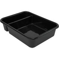 All-Purpose Compartmentalized Storage Tub, 7" H x 15" D x 20" L, Plastic, Black CG218 | WestPier