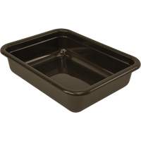All-Purpose Flat-Bottom Storage Tub, 5" H x 17" D x 22" L, Plastic, Brown CG222 | WestPier
