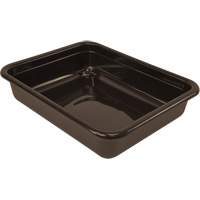 All-Purpose Flat-Bottom Storage Tub, 5" H x 15" D x 20" L, Plastic, Brown CG228 | WestPier