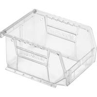 Crystal Clear Ultra Bins, 4-1/8" W x 3" H x 5-3/8" D, Clear WestPier