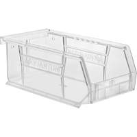 Crystal Clear Ultra Bins, 4-1/8" W x 3" H x 7-3/8" D, Clear WestPier