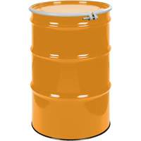 Steel Drums, 55 US gal (45 imp. gal.), Unlined, Orange, Open Top, UN1A2/Y1.5/150, 16 Gauge DC379 | WestPier
