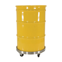 Drum Dollies, Stainless Steel, 800 lbs. Capacity, 23-1/4" Diameter, Rubber Casters WestPier