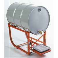 Drum Cradle with Drip Tray, 55 US gal. (45 Imperial Gal.) Capacity, 600 lbs./272 kg Load Limit WestPier