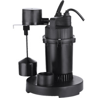 Pompe de puisard submersible thermoplastique, 2560 gal./h, 115 V, 4,6 A, 1/3 CV WestPier